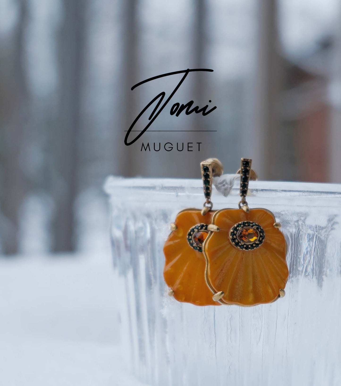 Sunshine for you - Natural Shell Yellow Color Earrings