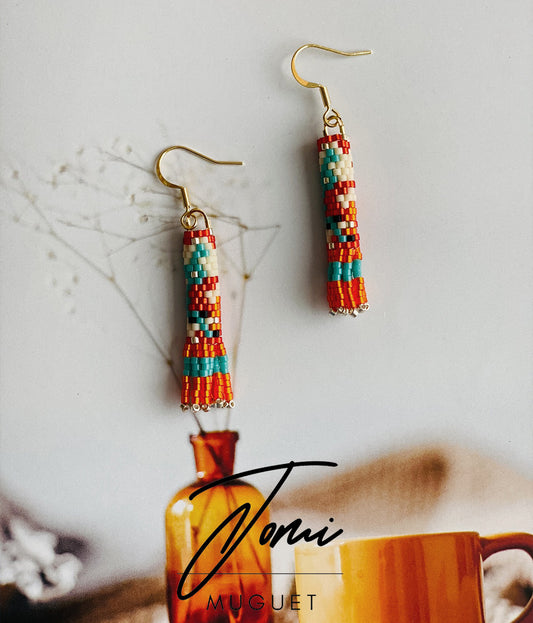 Color play S1 - handmade beaded earrings